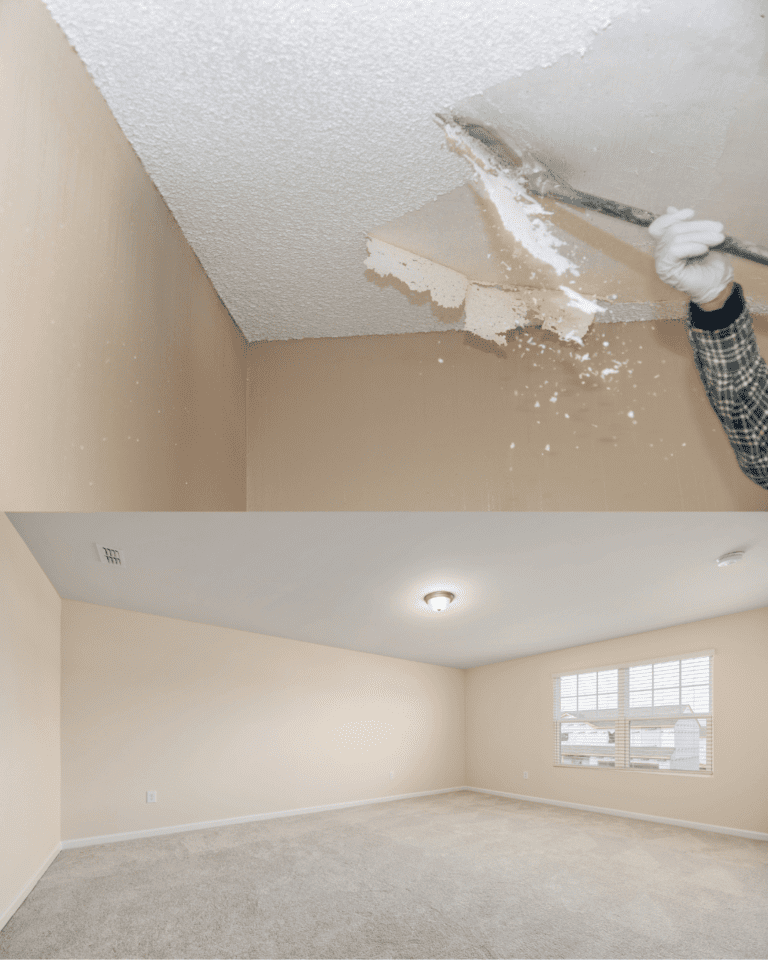 Popcorn cieling